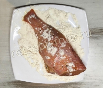 Морской окунь жареный в кляре