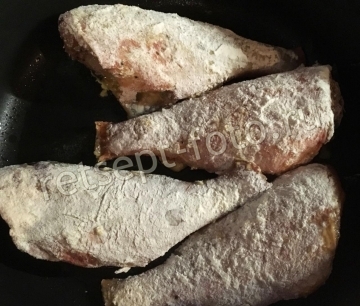 Морской окунь жареный в кляре