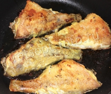 Морской окунь жареный в кляре