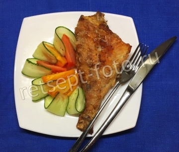 Морской окунь жареный в кляре