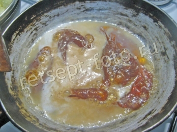 Муссовый торт с яблоками и карамельным муссом