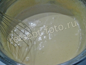 Муссовый торт с яблоками и карамельным муссом