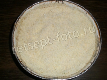 Насыпной пирог с творогом