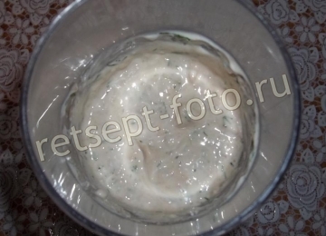 Новогодний салат "Снеговики" с копченой курицей