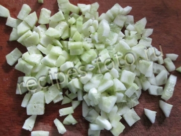 Окрошка на сыворотке с курицей