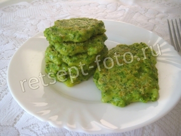 Оладьи из брокколи
