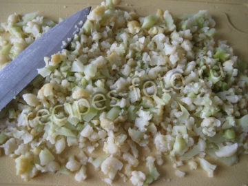 Оладьи из цветной капусты с сыром