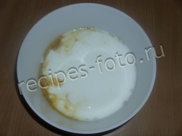 Оладьи на кефире с яблоками