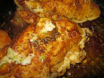 Оливье с кукурузой и курицей