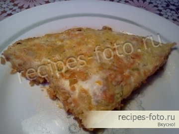 Омлет с овощами и творогом