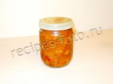 Острая кабачковая икра на зиму