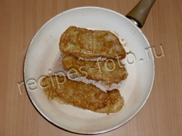 Отбивные из свинины в кляре (в яйце и муке)