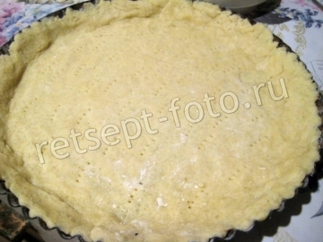 Открытый лимонный пирог из песочного теста