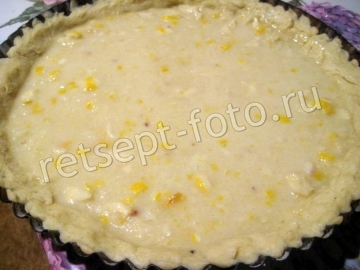 Открытый лимонный пирог из песочного теста