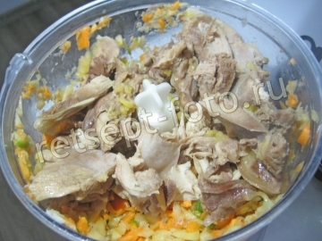 Овощная запеканка с курицей для детей 2 года