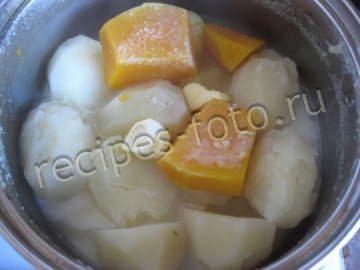 Овощное пюре из картошки и тыквы для детей от 1 года