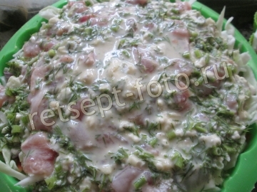 Овощной пирог с курицей