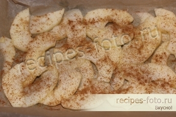 Овсяный пирог с яблоками без муки