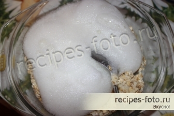 Овсяный пирог с яблоками без муки