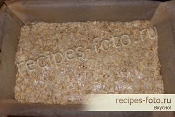 Овсяный пирог с яблоками без муки