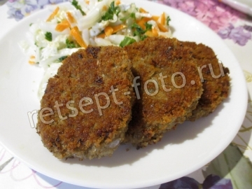 Овсяные котлеты из геркулеса без яйца