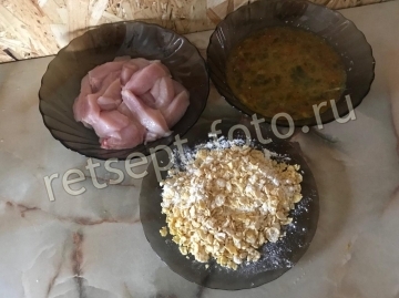 ПП-наггетсы с кукурузными хлопьями