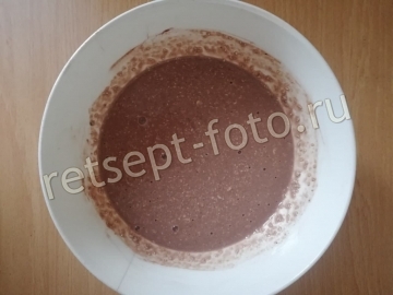 ПП шоколадные оладьи на растительном молоке без сахара