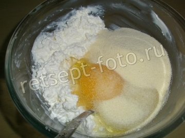 ПП творожная запеканка со смородиной и рисовой мукой