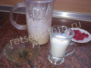 Панакота из сливок с бананами