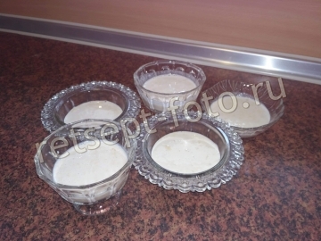 Панакота из сливок с бананами
