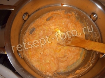 Паровое морковно-яблочное суфле для ребенка1 год