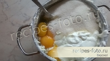 Пасха творожная заварная с изюмом
