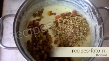 Пасха творожная заварная с изюмом