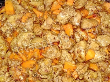 Паштет из куриной печени с морковью и луком