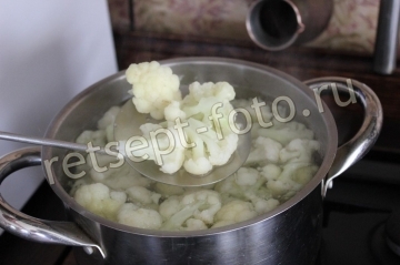 Паста с курицей и цветной капустой