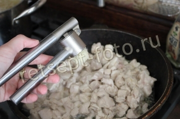 Паста с курицей и цветной капустой