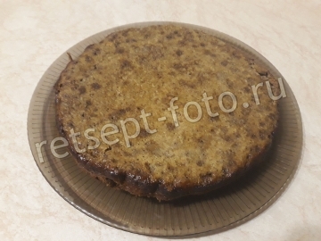 Печеночный торт с грибами в мультиварке