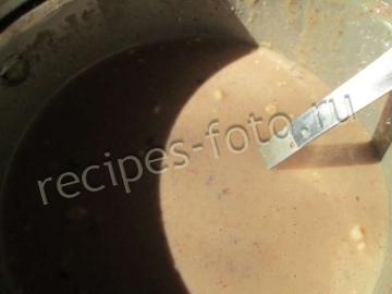 Печеночный торт с молоком и майонезом