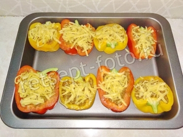 Перец фаршированный мясом без риса
