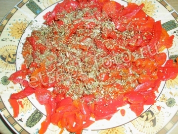 Запеченный перец в маринаде