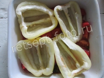Перцы фаршированные мясом и овсянкой