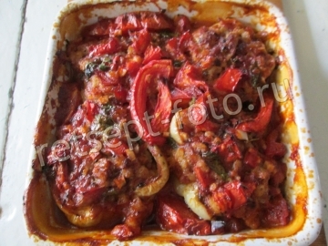 Перцы фаршированные мясом и овсянкой