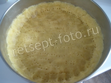 Песочный пирог с абрикосами и желе