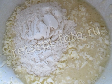 Песочный пирог с мясом и овощами
