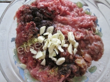 Песочный пирог с мясом и овощами