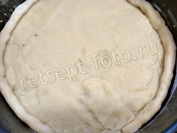 Песочный пирог с обжаренными яблоками