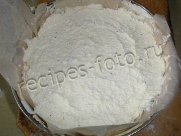 Песочный пирог с творогом и маком