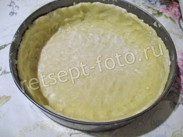 Песочный пирог с творогом и сливками