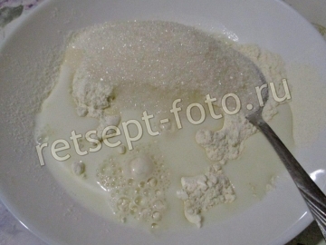 Песочный пирог с творогом и сливками