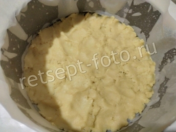Песочный пирог со сметанной заливкой и ягодами